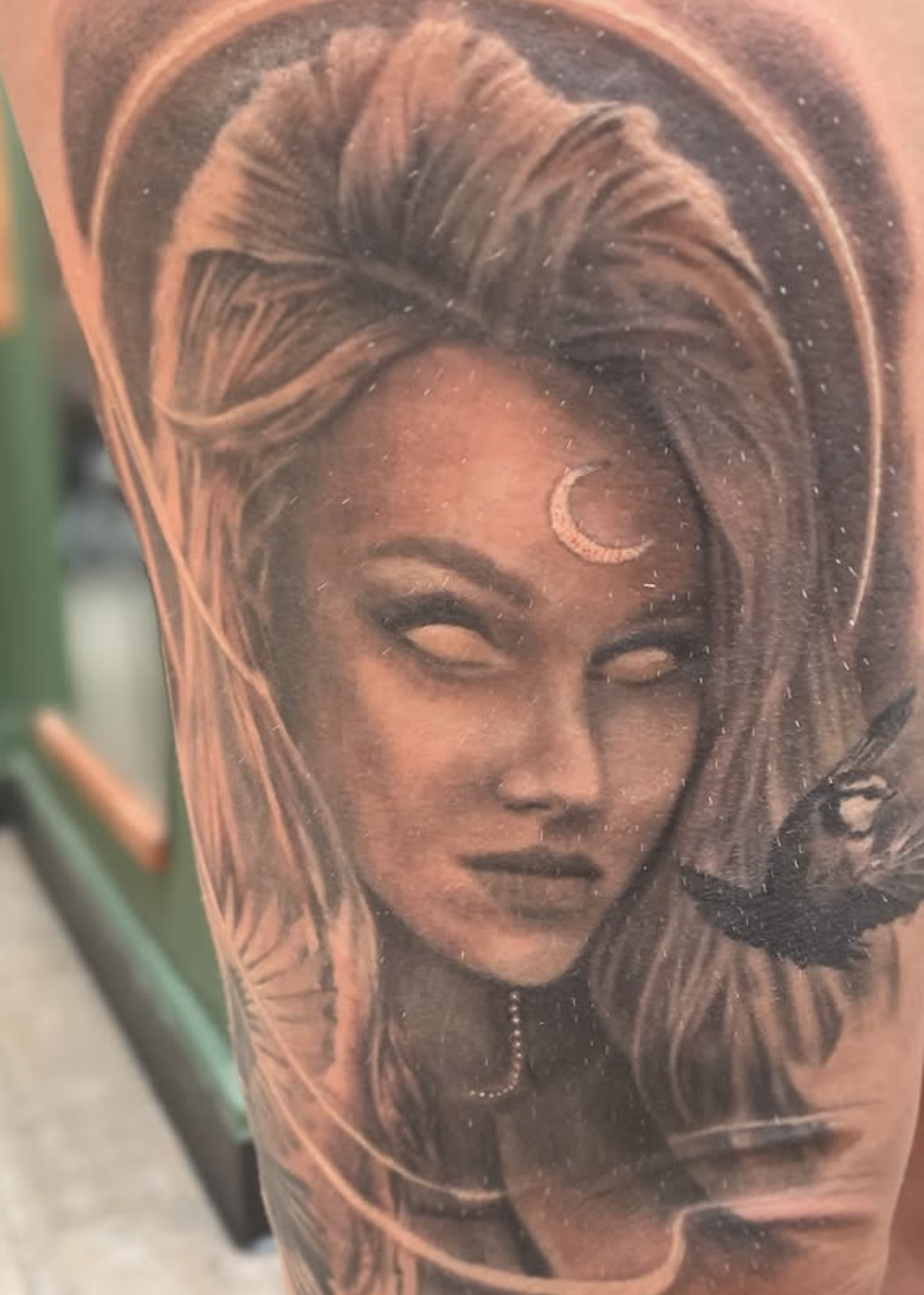 Moon goddess portrait